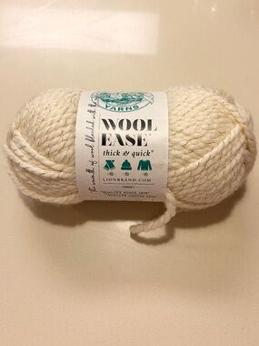 Lion Brand Yarn Wool-Ease Thick & Quick Yarn, 1 Skein, Starlight